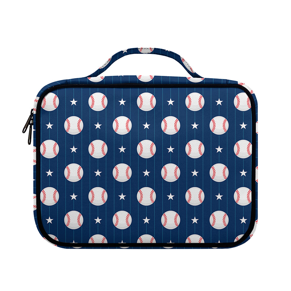 Baseballs Star Pattern Print Briefcase Bible Bag