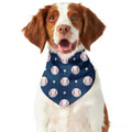 Baseballs Star Pattern Print Dog Bandana