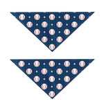 Baseballs Star Pattern Print Dog Bandana