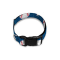 Baseballs Star Pattern Print Dog Collar