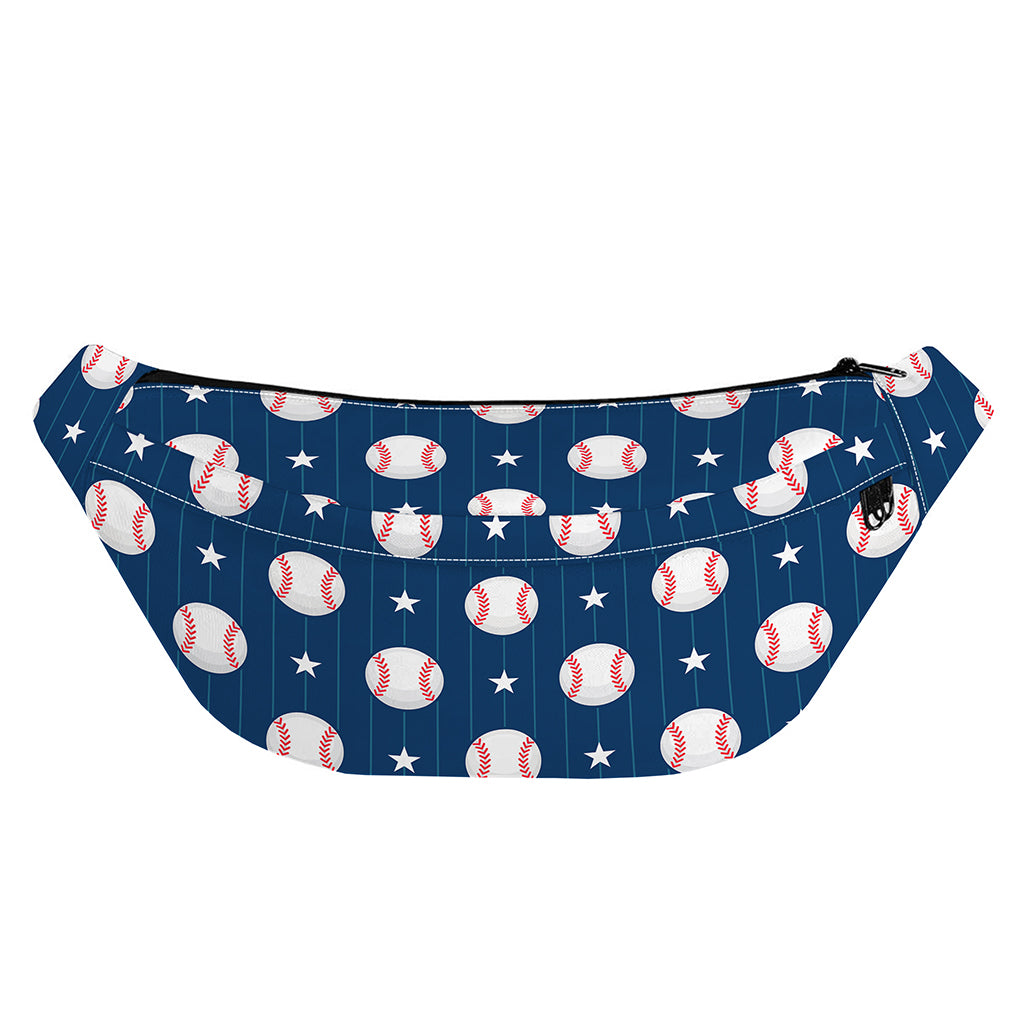 Baseballs Star Pattern Print Fanny Pack