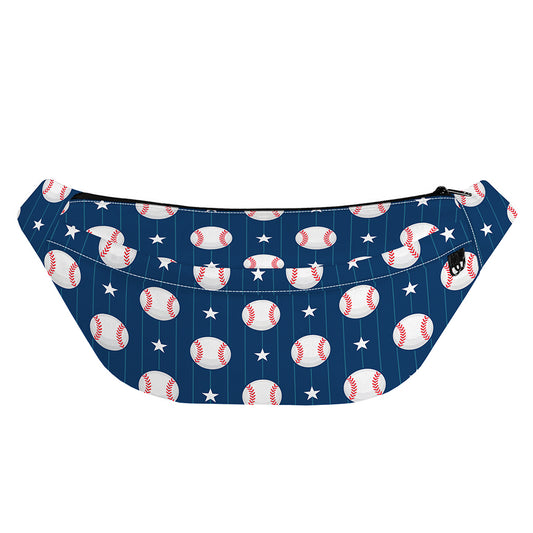Baseballs Star Pattern Print Fanny Pack