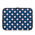 Baseballs Star Pattern Print Laptop Sleeve