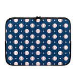 Baseballs Star Pattern Print Laptop Sleeve
