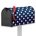 Baseballs Star Pattern Print Mailbox Cover
