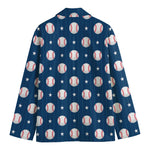 Baseballs Star Pattern Print Men's Blazer
