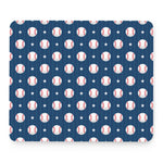 Baseballs Star Pattern Print Mouse Pad