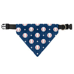 Baseballs Star Pattern Print Over The Collar Dog Bandana