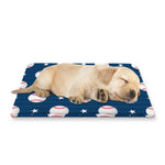 Baseballs Star Pattern Print Pet Cooling Mat Cover