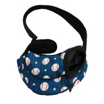 Baseballs Star Pattern Print Pet Sling Carrier