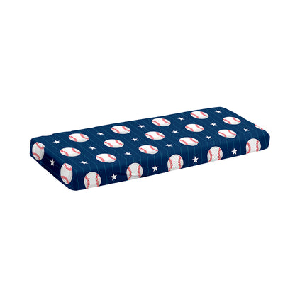 Baseballs Star Pattern Print Piano Keyboard Cover