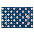 Baseballs Star Pattern Print Placemat