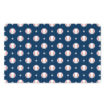 Baseballs Star Pattern Print Polyester Doormat