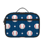 Baseballs Star Pattern Print Portable Lunch Bag