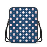 Baseballs Star Pattern Print Rectangular Crossbody Bag