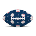 Baseballs Star Pattern Print Rugby Ball