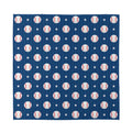 Baseballs Star Pattern Print Silk Bandana