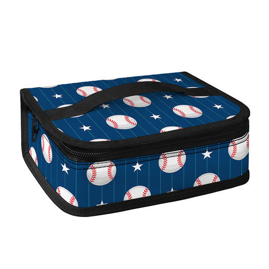 Baseballs Star Pattern Print Small Lunch Bag
