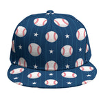 Baseballs Star Pattern Print Snapback Cap