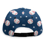 Baseballs Star Pattern Print Snapback Cap