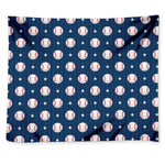 Baseballs Star Pattern Print Tapestry