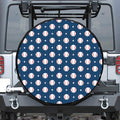 Baseballs Star Pattern Print Tire Cover