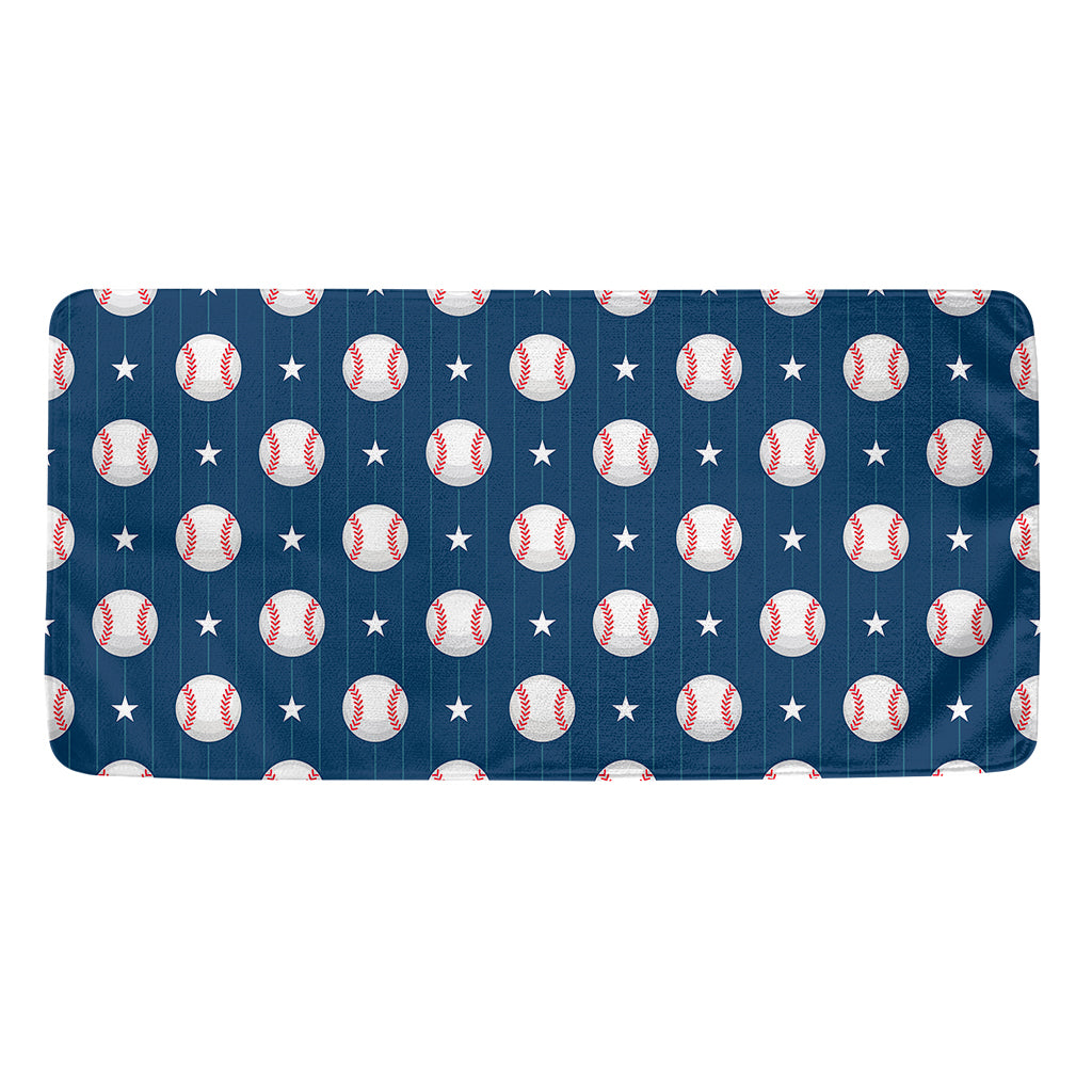 Baseballs Star Pattern Print Towel