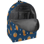 Basketball And Star Pattern Print Backpack