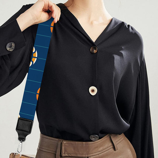 Basketball And Star Pattern Print Bag Strap