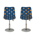Basketball And Star Pattern Print Bar Stool Covers