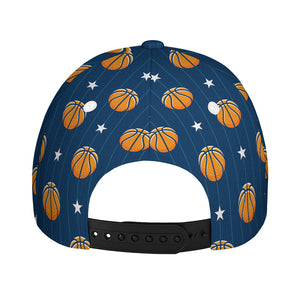 Basketball And Star Pattern Print Baseball Cap