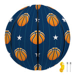 Basketball And Star Pattern Print Basketball