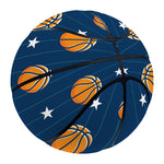Basketball And Star Pattern Print Basketball