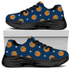 Basketball And Star Pattern Print Black Chunky Shoes