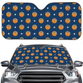 Basketball And Star Pattern Print Car Windshield Sun Shade