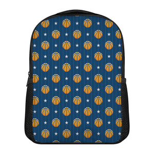 Basketball And Star Pattern Print Casual Backpack