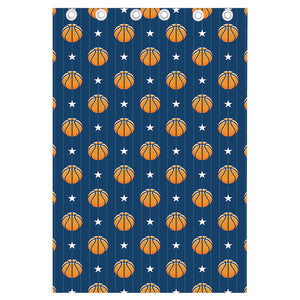 Basketball And Star Pattern Print Curtain