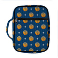Basketball And Star Pattern Print Front Pocket Bible Bag