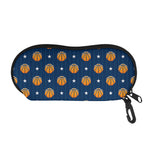 Basketball And Star Pattern Print Glasses Case