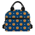 Basketball And Star Pattern Print Insulated Lunch Bag