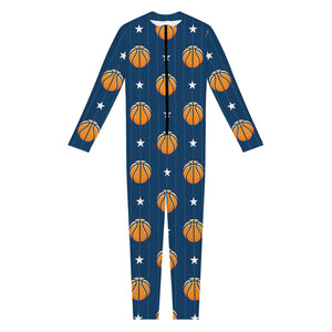 Basketball And Star Pattern Print Jumpsuit