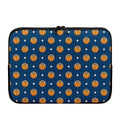 Basketball And Star Pattern Print Laptop Sleeve
