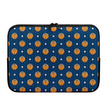 Basketball And Star Pattern Print Laptop Sleeve