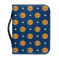 Basketball And Star Pattern Print Leather Bible Cover