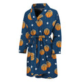 Basketball And Star Pattern Print Men's Bathrobe