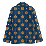 Basketball And Star Pattern Print Men's Blazer