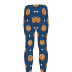 Basketball And Star Pattern Print Men's leggings