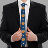 Basketball And Star Pattern Print Necktie