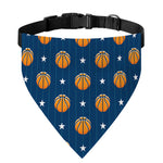 Basketball And Star Pattern Print Over The Collar Dog Bandana