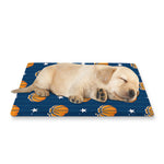 Basketball And Star Pattern Print Pet Cooling Mat Cover